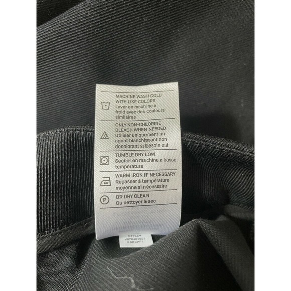 Vince Women’s Casual Cropped Flare Pants Size 6 High Rise Wide Leg Black - Picture 8 of 9